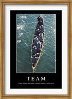 Team: Inspirational Quote and Motivational Poster Fine Art Print