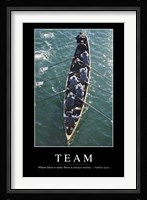 Team: Inspirational Quote and Motivational Poster Fine Art Print