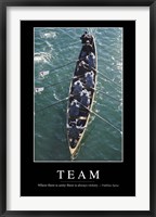 Team: Inspirational Quote and Motivational Poster Fine Art Print