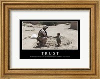 Trust: Inspirational Quote and Motivational Poster Fine Art Print