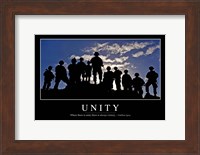 Unity: Inspirational Quote and Motivational Poster Fine Art Print