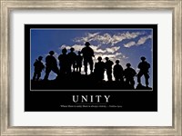 Unity: Inspirational Quote and Motivational Poster Fine Art Print