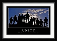 Unity: Inspirational Quote and Motivational Poster Fine Art Print