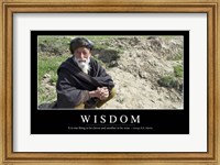Wisdom: Inspirational Quote and Motivational Poster Fine Art Print