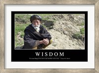 Wisdom: Inspirational Quote and Motivational Poster Fine Art Print