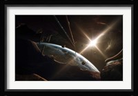 Mining Colony on an Asteroid Fine Art Print