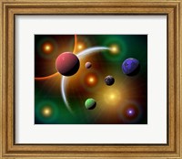 Stars and Planets in the Milky Way Galaxy Fine Art Print