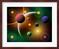 Stars and Planets in the Milky Way Galaxy Fine Art Print