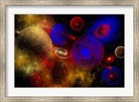 Colorful Universe and Stars Fine Art Print