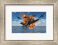 A German Heinkel Bomber Crash Fine Art Print