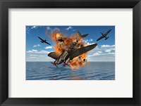 A German Heinkel Bomber Crash Fine Art Print
