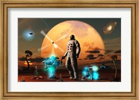 Astronaut Discovers a New World Fine Art Print