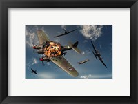 British Hawker Hurricane Aircraft Attack Fine Art Print