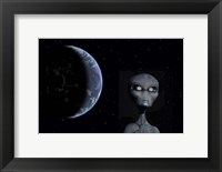 A Grey Alien Fine Art Print