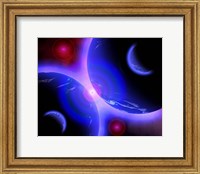 Red Stars and Blue Planets Fine Art Print