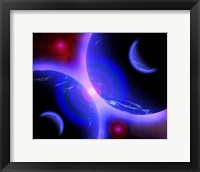 Red Stars and Blue Planets Fine Art Print