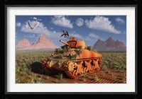 A World War II American Sherman Tank Fine Art Print