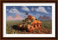 A World War II American Sherman Tank Fine Art Print
