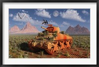 A World War II American Sherman Tank Fine Art Print