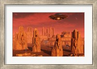 Aliens Leaving Mars Fine Art Print