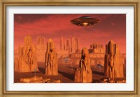Aliens Leaving Mars Fine Art Print