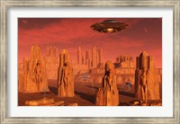 Aliens Leaving Mars Fine Art Print
