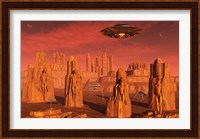 Aliens Leaving Mars Fine Art Print