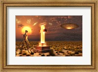 An Alien in Roswell, New Mexico Fine Art Print