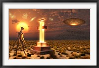 An Alien in Roswell, New Mexico Fine Art Print