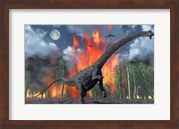 Diplodocus Sauropod Dinosaur Fine Art Print