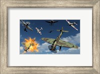 German Ju 87 Stuka Dive Bombers Fine Art Print