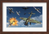 German Ju 87 Stuka Dive Bombers Fine Art Print