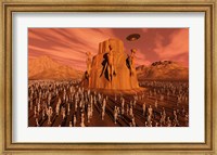 Martians Gathering Fine Art Print