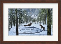 Sabre-Tooth Tigers and UFO's Fine Art Print