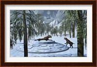 Sabre-Tooth Tigers and UFO's Fine Art Print
