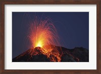 Stromboli Eruption, Aeolian Islands Fine Art Print