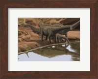 Apatosaurus Dinosaurs Fine Art Print
