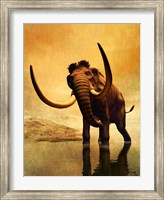 Wooly Mammoth and Sunset Fine Art Print