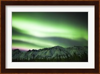 Bright Aurora Borealis over Annie Lake Fine Art Print