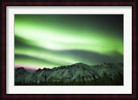 Bright Aurora Borealis over Annie Lake Fine Art Print