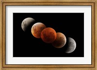 Composite of Lunar Eclipse Fine Art Print