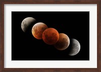 Composite of Lunar Eclipse Fine Art Print