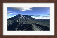 Terragen Render of Mt St Helens Fine Art Print