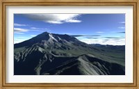 Terragen Render of Mt St Helens Fine Art Print