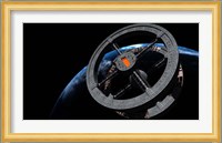 Space Station 5 in Earth Orbit Fine Art Print