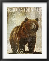 Winter Game Three Framed Print
