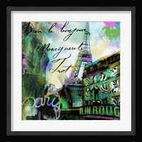 To Paris With Love II Framed Print