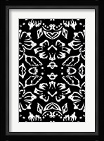 Black & White Pattern Framed Print