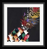 Pineapple Brocade II Framed Print