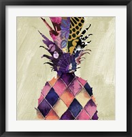 Pineapple Brocade II Framed Print